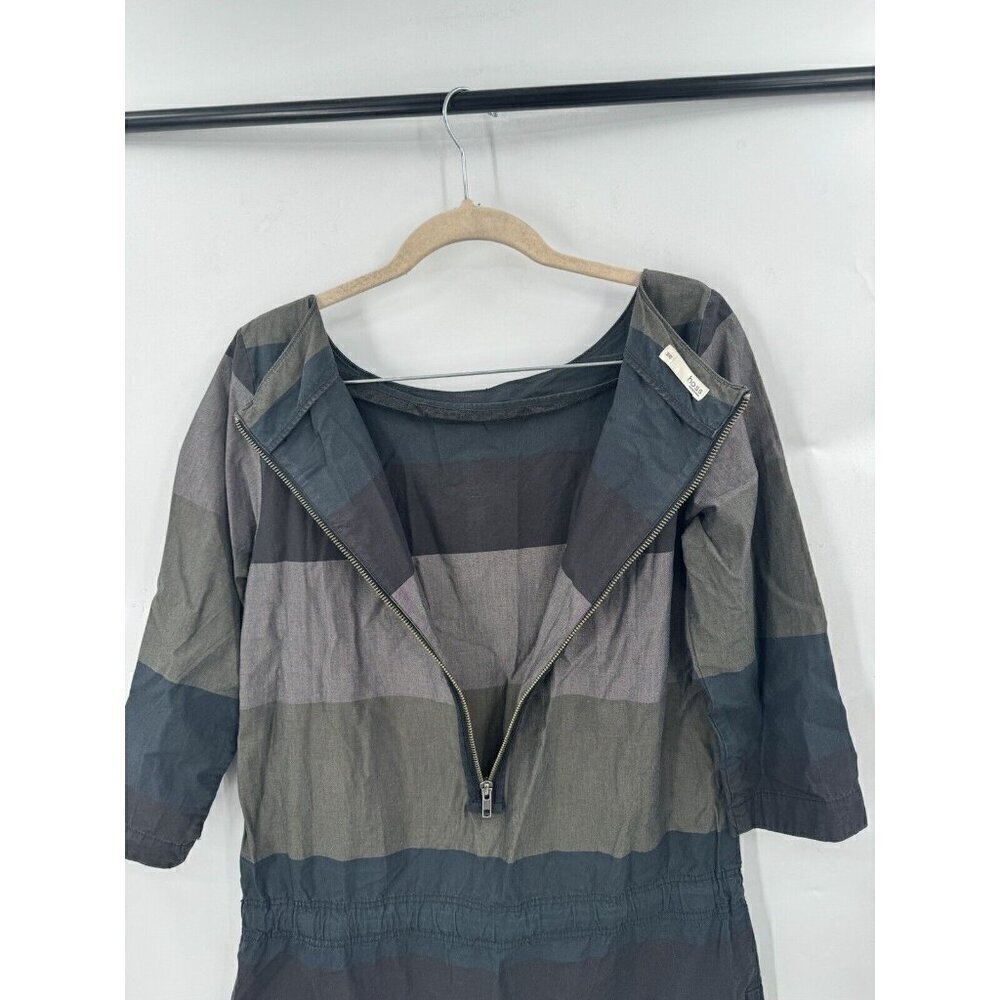 Hoss Entropia Lagenlook 3/4 Sleeve Shift Dress Women S‎ Grey Hobo Western Rodeo - Picture 10 of 10